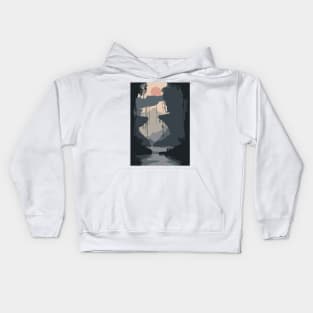 cave illustration Kids Hoodie